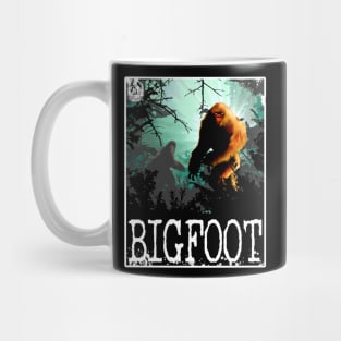 Retro Bigfoot Best Art Sasquatch Vintage Cryptid Woods Hunting Hide and Seek Believe Mug